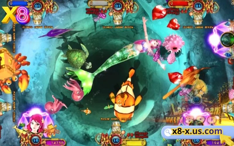 Bắn cá X8, bắn cá thần tài săn hũ jackpot 1 tỷ 3 săn cá đại dương cùng X8