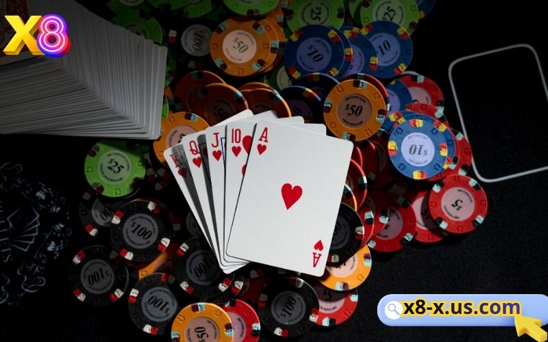 Game bài X8 sảnh chơi đẳng cấp 100 bàn cược online 3 Game bài X8 cổng game uy tín