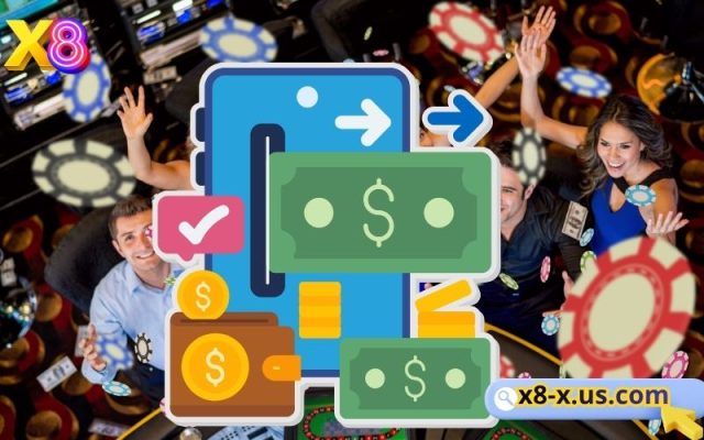 Giao diện rút tiền X8 xử lý tự động trong vài phút