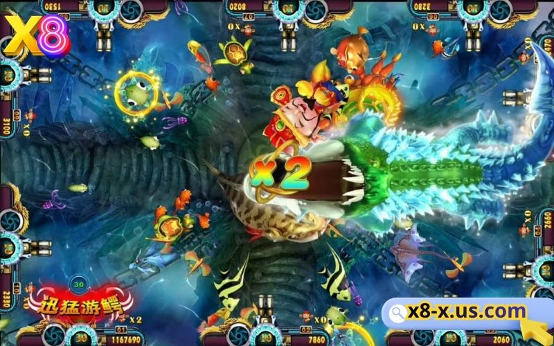 Bắn cá X8, bắn cá thần tài săn hũ jackpot 1 tỷ 2 bắn cá online hiệu ứng hấp dẫn